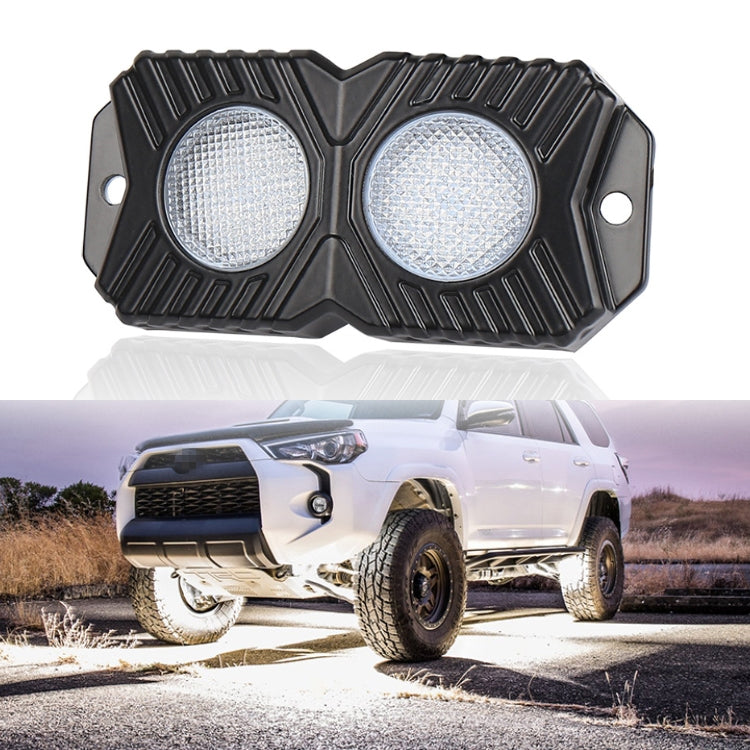 18W DC 12-24V 1.2A LED Double Row Car Bottom Light / Chassis Light / Yacht Deck Atmosphere Light (White Light)