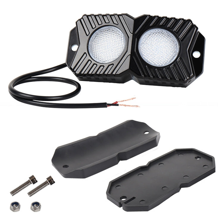 18W DC 12-24V 1.2A LED Double Row Car Bottom Light / Chassis Light / Yacht Deck Atmosphere Light (White Light)