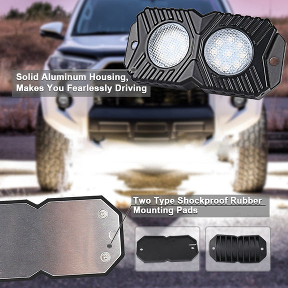 18W DC 12-24V 1.2A LED Double Row Car Bottom Light / Chassis Light / Yacht Deck Atmosphere Light (Yellow Light)