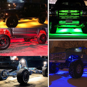 18W DC 12-24V 1.2A LED Double Row Car Bottom Light / Chassis Light / Yacht Deck Atmosphere Light (Yellow Light)