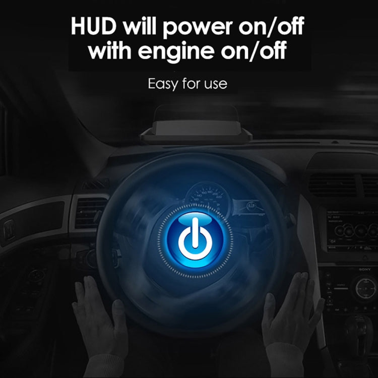 H400G Car 3.5 inch GPS Mode HUD Head-up Display Support Speed / Time / Distance Display
