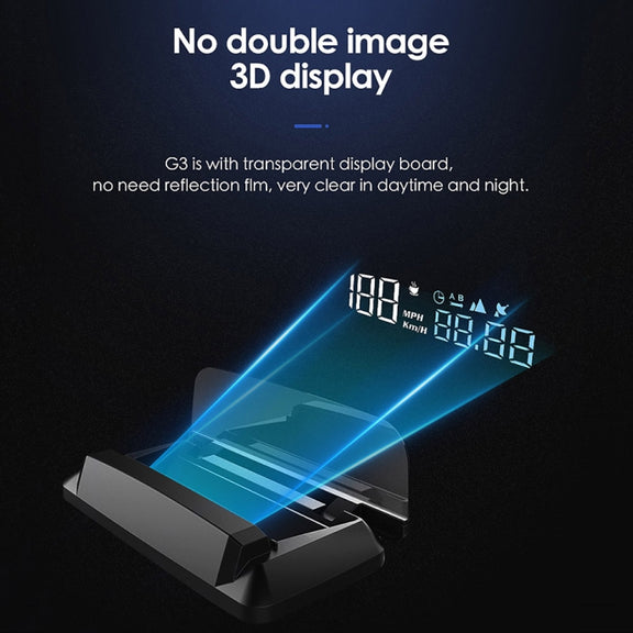 H400G Car 3.5 inch GPS Mode HUD Head-up Display Support Speed / Time / Distance Display