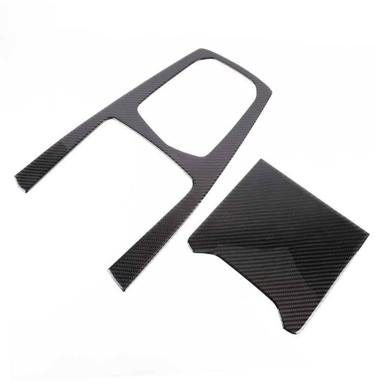 2 PCS Car Carbon Fiber Gear Panel Decorative Sticker for BMW X5 2020