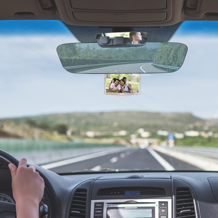YC-193 Multifunctional Car Interior Rearview Mirror Large Field of Vision Anti-glare Auxiliary Car Blue Mirror