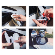 2 PCS Car Large Size Rearview Mirror Blind Spot Side Assistant Mirror (Black)