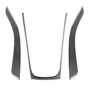 3 in 1 Car Carbon Fiber Gears Panel Decorative Sticker for Audi A5 Hard Top 2008-, Left and Right Drive Universal