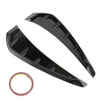 2 PCS Car Soft Silicone Decorative Sticker Outside Sticker, Bright Black - Decorative Sticker by PMC TechLife | Online Shopping South Africa | PMC TechLife | Buy Now Pay Later Mobicred