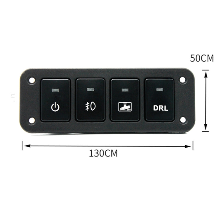 12-24V Car Modified 4-position Switch Panel for Toyota