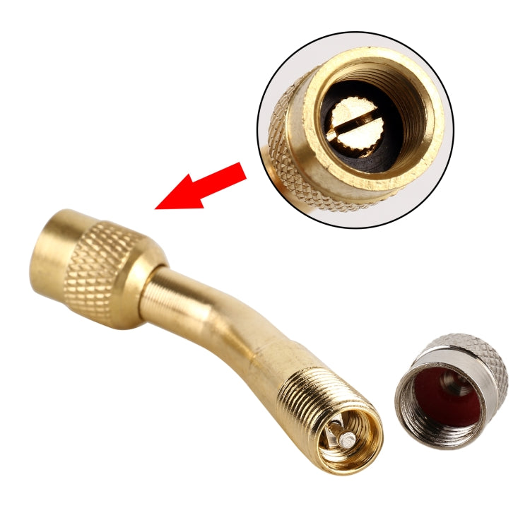 10 PCS Balance Car Inflatable Nozzle Extension Rod Elbow Extension Nozzle, Angle: 90 Degree