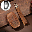 Hallmo Car Cowhide Leather Key Protective Cover Key Case for Hyundai IX35 B Style(Brown) - free shipping - PMC TechLife - Order now!