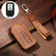 Hallmo Car Cowhide Leather Key Protective Cover Key Case for Honda Civic / Accord 4-button(Brown) - free shipping - PMC TechLife - Order now!