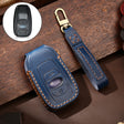 Hallmo Car Cowhide Leather Key Protective Cover Key Case for Subaru Forester(Blue) - Car Key Cases by Hallmo | Online Shopping South Africa | PMC TechLife | Buy Now Pay Later Mobicred