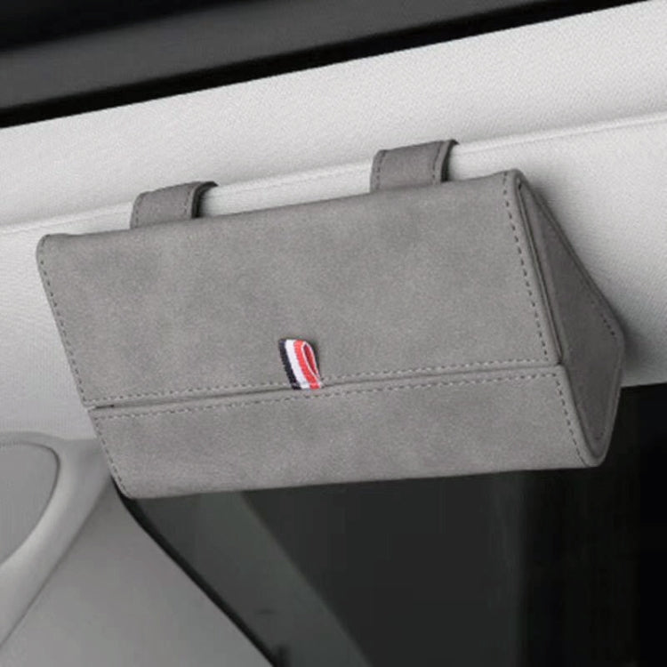 530 Car Glasses Storage Bag Glasses Box (Grey)