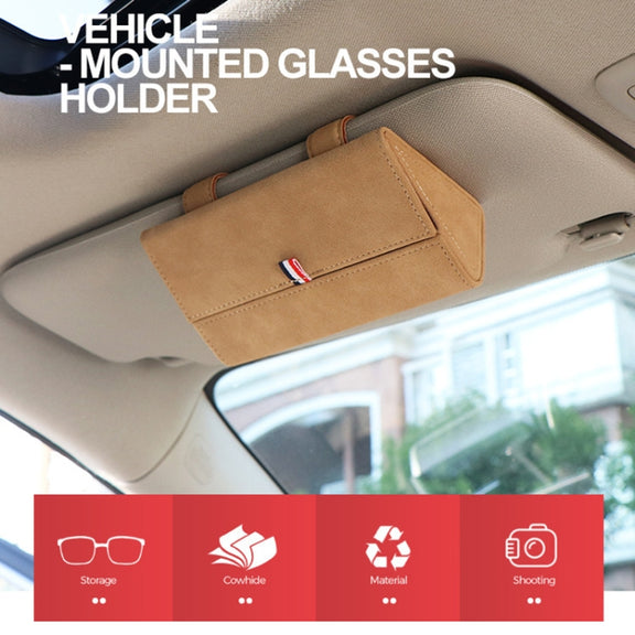 530 Car Glasses Storage Bag Glasses Box (Black)
