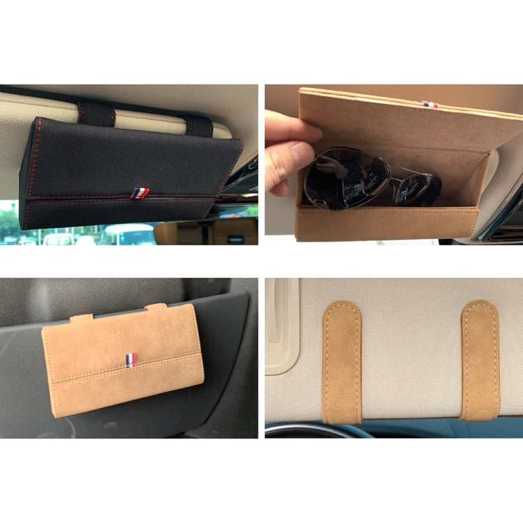 530 Car Glasses Storage Bag Glasses Box (Grey)