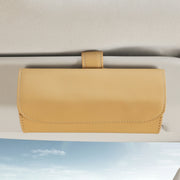 533 Car Glasses Storage Bag Glasses Box (Beige)