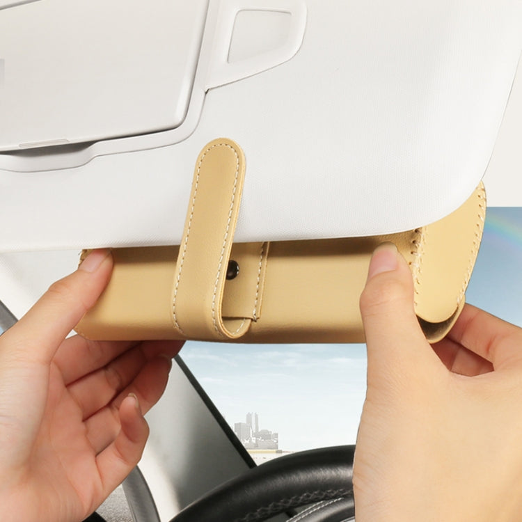 533 Car Glasses Storage Bag Glasses Box (Grey)