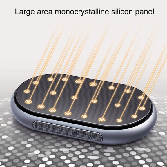 Car Wireless Negative Ion Solar Air Purifier(Grey)