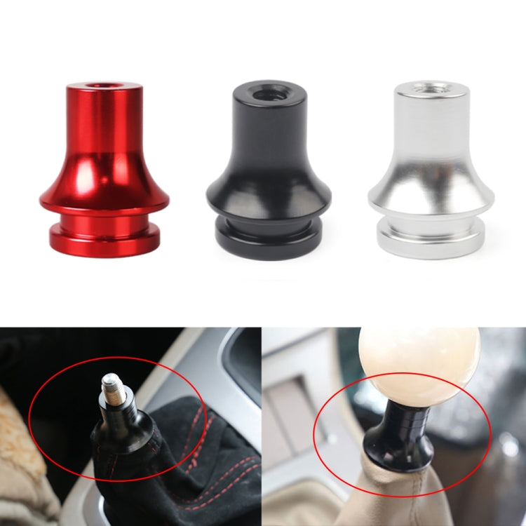 Car Gear Head Adapter Gear Lever Base Connector Stopper M12x1.25 with 3 Copper Adapter (Silver)