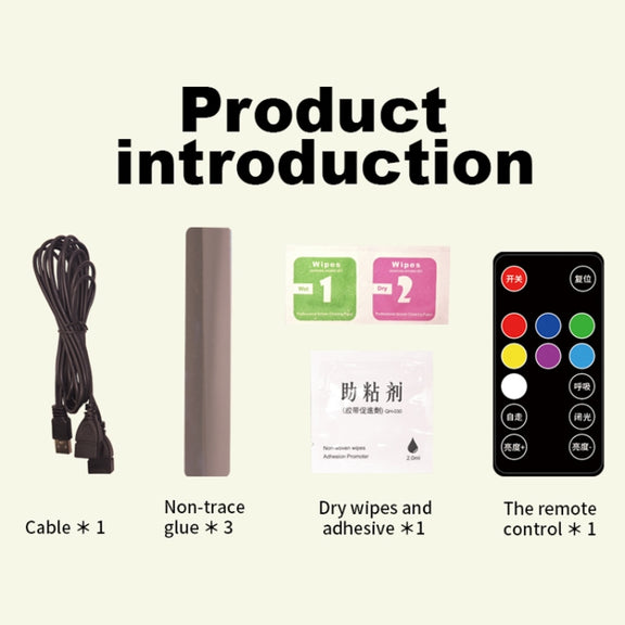 A86 Car Charging Smart Voice-activated Colorful Foot Atmosphere Light
