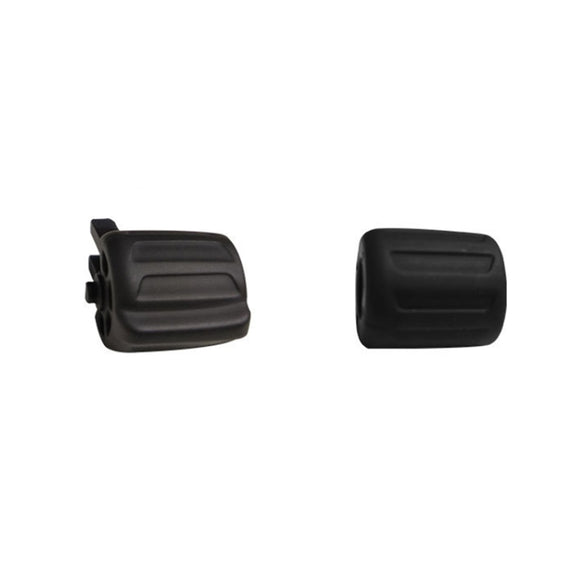 2 PCS Car Multi-functional Steering Wheel Rubber Button for BMW F10 / F07 / F02, Left and Right Drive Universal (Black)
