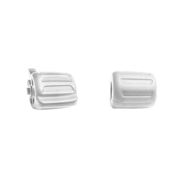 2 PCS Car Multi-functional Steering Wheel Rubber Button for BMW F10 / F07 / F02, Left and Right Drive Universal (Silver)