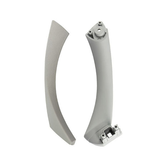 Car Right Side Inner Armrest Door Handle Assembly for BMW E90 2005-2012, Left and Right Drive Universal (Grey)