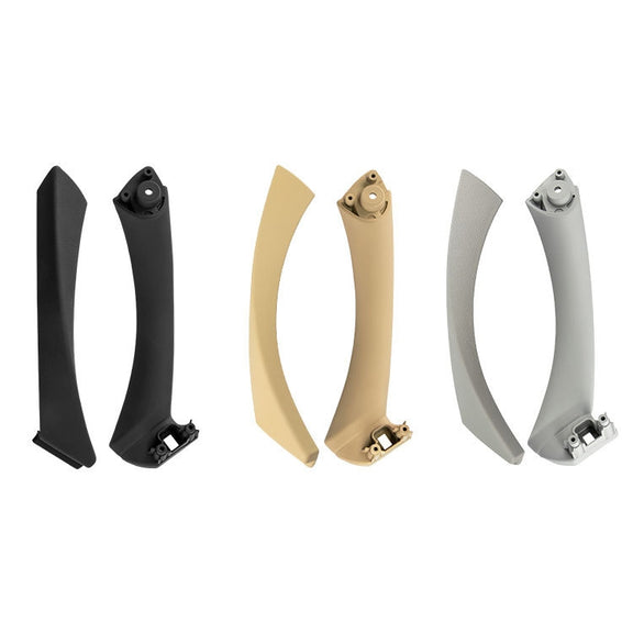 Car Right Side Inner Armrest Door Handle Assembly for BMW E90 2005-2012, Left and Right Drive Universal (Beige)