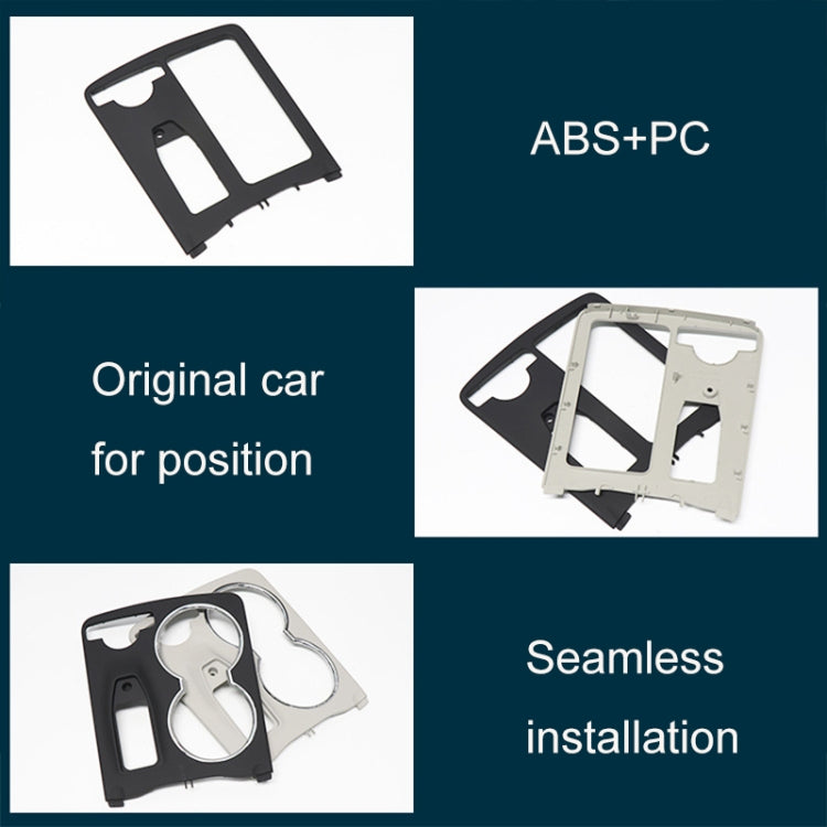 Car Central Control Storage Box Square Cover 2046800107 for Mercedes-Benz C-Class W204 2007-2014, Left Driving(Grey)