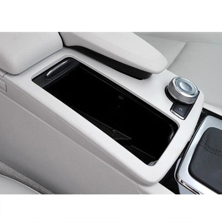 Car Central Control Storage Box Square Cover 2046800107 for Mercedes-Benz C-Class W204 2007-2014, Left Driving(Grey)