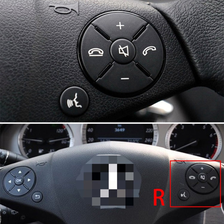 Car Multi-functional Steering Wheel Right Switch Button for Mercedes-Benz W204 / W212 / X204 2008-2015, Left and Right Drive Universal (Grey)