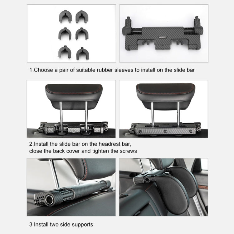 A03 Adjustable Car Auto U-shaped Memory Foam Neck Rest Cushion Seat Pillow (Brown)