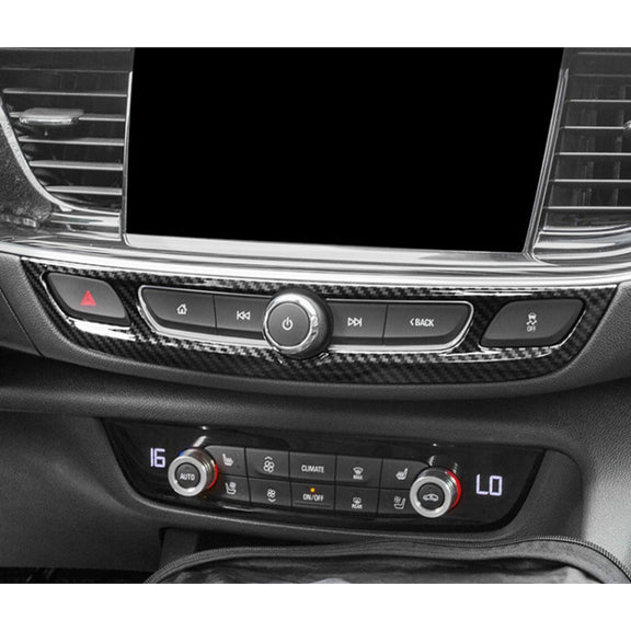 Car Carbon Fiber Navigation Panel Decorative Sticker for Buick Regal 2017-2021
