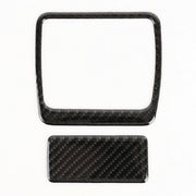 2 in 1 Car Carbon Fiber Front Passenger Seat Storage Box Switch Decorative Sticker for Buick Regal 2017-2021