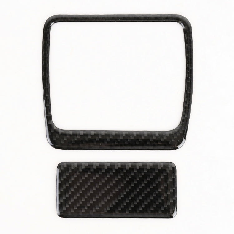 2 in 1 Car Carbon Fiber Front Passenger Seat Storage Box Switch Decorative Sticker for Buick Regal 2017-2021