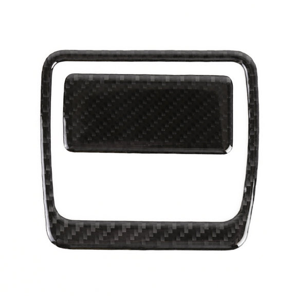 2 in 1 Car Carbon Fiber Front Passenger Seat Storage Box Switch Decorative Sticker for Buick Regal 2017-2021