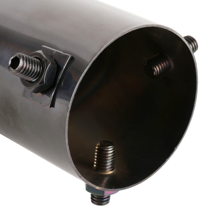 Universal Car Styling Stainless Steel Elbow Exhaust Tail Muffler Tip Pipe, Inside Diameter: 6cm (Grey)