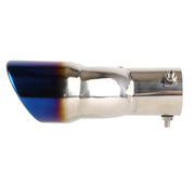 Universal Car Styling Stainless Steel Straight Exhaust Tail Muffler Tip Pipe, Inside Diameter: 6cm (Blue)