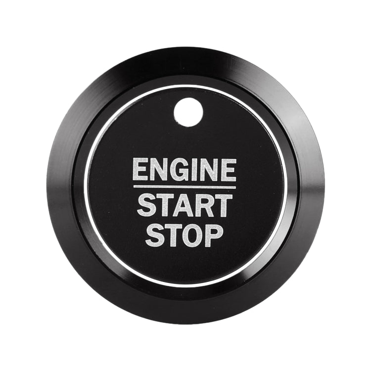 Car Engine Start Key Push Button Ring Trim Sticker Decoration for Ford F150 (Black)