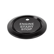 Car Engine Start Key Push Button Ring Trim Sticker Decoration for Ford F150 (Black)