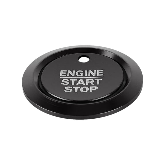 Car Engine Start Key Push Button Ring Trim Sticker Decoration for Ford F150 (Black)