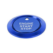 Car Engine Start Key Push Button Ring Trim Sticker Decoration for Ford F150 (Blue)