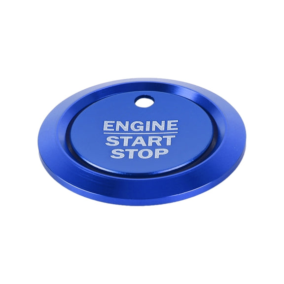Car Engine Start Key Push Button Ring Trim Sticker Decoration for Ford F150 (Blue)