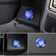 Car Engine Start Key Push Button Ring Trim Sticker Decoration for Ford F150 (Blue)
