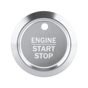 Car Engine Start Key Push Button Ring Trim Sticker Decoration for Ford F150 (Silver)