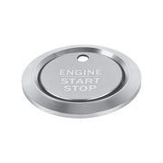Car Engine Start Key Push Button Ring Trim Sticker Decoration for Ford F150 (Silver)