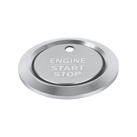 Car Engine Start Key Push Button Ring Trim Sticker Decoration for Ford F150 (Silver)