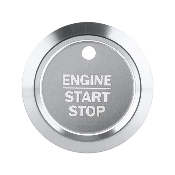 Car Engine Start Key Push Button Ring Trim Sticker Decoration for Ford F150 (Silver)