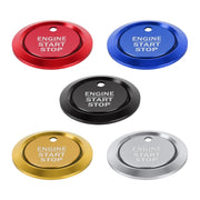Car Engine Start Key Push Button Ring Trim Sticker Decoration for Ford F150 (Black)