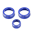 3 PCS Car Metal Air Conditioner Knob Case for Honda CR-V 2017-2021 (Blue) - free shipping - PMC TechLife - Order now!